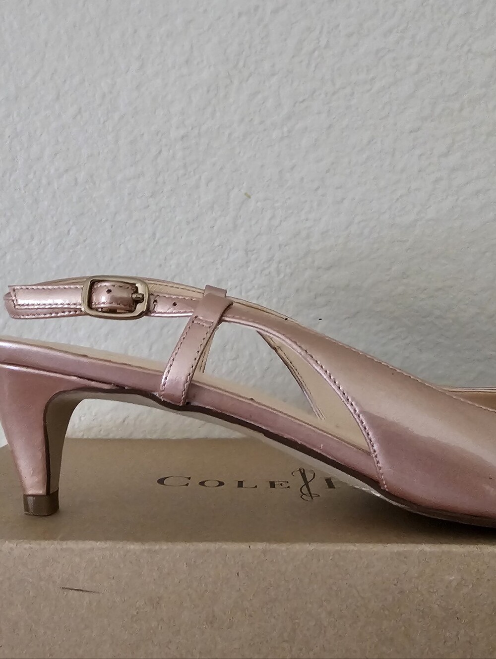 Cole Haan Sling-back Kitten Heel Pumps - Picture 6 of 7